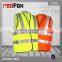 high visibility reflective safety vest with custom logo in stocks