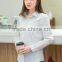 Lady's Slub Cotton Long Sleeve Polo Shirt Long Polo