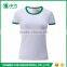 2017 Latest Fashion Summer 100% Cotton Slim Fit Round Neck Women Blank T Shirt