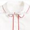 High Qulity Newborn Baby Clothes Boys White Long Sleeve Shirt With Red Overalls Children's Suit