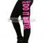 Fashion Design Womens Leggings Workout Leggings Black Custom Printed Stretchy Leggings Trousers