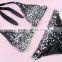 M866 dingyang fashion sexy latest metal five star split bikini swimwear