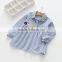Wholesale cute style stripe embroidery girls latest children dress