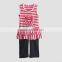 Wholesale Boutique Girls Little Valentine Outfit 100% Cotton