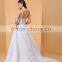 Ball Gown Wedding Dress Sparkle & Shine Floor-length Halter Lace Satin Tulle with Sequin P058