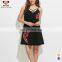 A Forever Fairness Blacksexy Embroidery Strap Applique Fashion Lady Dress