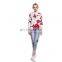 2016 latest design print women denim jacket,print safety jacket