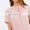 New Summer Womens Casual Chiffon Blouse Designs Short Sleeve Shirt Blouses