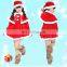 Long Sleeve Kid Santa Claus Suit and Dress for Christmas day, kids christmas party dresses