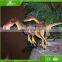 China Customized playground equipment Fiberglass Velociraptor Dinosaur