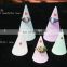 Colorful resin Jewelry Display Stand clear lucite Cone Shape ring holder