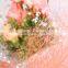 2015 latest design beautiful lace fabric high quality recycable flower wrapper