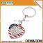 hot selling emboss souvenir metal city turbo keychain spinning