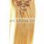613 Blonde Color Hair Weave Clip In Human Hair Extension Dubai 16 18 20 Inch Peruvian Brazilian Indian Straight Human Hair Weave