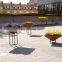 High quality corten steel decorative garden rusty metal flower pot stand