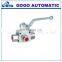 Pneumatic Actuator With Limit Switch Solenoid Valve Stainless Steel 3 Way Ball Valve