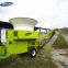 Tractor pto driven straw grass bale shredder corn silage grinding machine for cattle feed