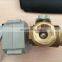Waterproof brass valve L flow CWX-25S DN8 1/4"NPT 3 way electric valve CR03 DC9-24V
