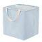 high quality canvas waterproof folding laundry basket cheap cloth storage basket large foldable storage bin with handles