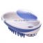 2 in 1 Pet soap dispensing grooming brush for dogs and cats shampoo dispenser