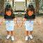 2020 Baby Girl Sets Short Sleeves Tops + Denim Skirts Children's Clothing Wholesale