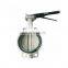 ISO 9001 AWWA C504 PN10/PN16/PN25 Bore Wafer concentric butterfly valve stainless steel