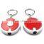 Mini Super Bright Light Round LED FlashLight With Keyring KeyChain
