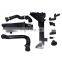 9Pcs Expansion Tank Cap Mounting Plate Connector Thermostat Hose Sensor For BMW