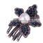 2015 New Model FMYJ011 Flower Type Hair Barrette Clip Claw With Beads