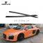 2016 - 2018 R8 Carbon Fibre Side Skirts Extension для Audi R8 V10 Gen 2