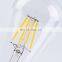 Clear Glass Globe LED Bulb 4W E27 Vintage Dimmable Filament Lamp 220V