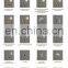 Type 86 UK/EU Standard Phone Wall Socket Gold/White/Gray/Blcak Acrylic Panel Socketes and Switches Electrical 16A