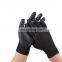 Black Pu Painting Work Gloves PU Coated Safety Gardening Working Gloves Ultra-Thin Breathable Grip Agriculture Gloves