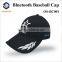 2016 new item wireless bluetooth baseball cap snapback cap with Newest Knitted Bluetooth baseball cap with embroidered logo