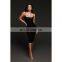 Wholesale custom halter sexy party dress fashion casual dress sleeveless full slip dress slim fit Solid color Low-cut