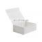 Custom luxury big white rigid magnet gift retail packaging box with magnetic lid