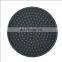 High Quality Anti Slip Soft PVC Logo Round Eco Friendly Tea Black Smart Cup Coaster