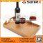 Best Selling Serving tray bamboo wooden tray with handles Great for dinner trays