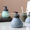 2022 household modern colorful gift set Designer ceramic decor bathroom soap dispenser set