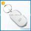 Promotional custom logo led whistle keyring/led sound keychain wholesale