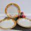 porcelain soup plate and salad bowl with 6235 decalceramic dinner set with golden decal sold well in maylisa