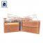 Contrast Stitching Vintage Style Elegant Design Good Quality Genuine Leather Wallet for Men