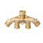 Garden All-copper Four-way Ball Valve Threaded Agriculture Irrigation Bulk Hose Fittings