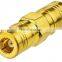 F jack female to sma plug male jack connectors straight adapter connector RF Coax Coaxial Adapter 50ohm Gold plated