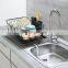 Dish Rack with Swivel Spout, Dish Drying Rack with Drainboard, Dish Drainers for Kitchen Counter