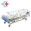HC-M005 High Quality ABS Three Cranks Mechanical Hospital Bed with cheap price