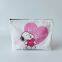 Lovely Cartoon Printed Cotton Canvas Zippered Bags
