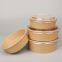 Wholesale Disposable Packaging Box Kraft Paper Round Salad Bowl