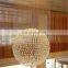 Modern Crystal Ball Chandelier Light Bubble Glass Ball Pendant Lamp Long Hanging Lamp For Villa Stairs Restaurant Living room