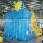 Yellow And Blue Small 6x5m Pvc Inflatable Water Slide, Customize Pvc Inflatable Slide And Pvc Pool,inflatable Water Slide
